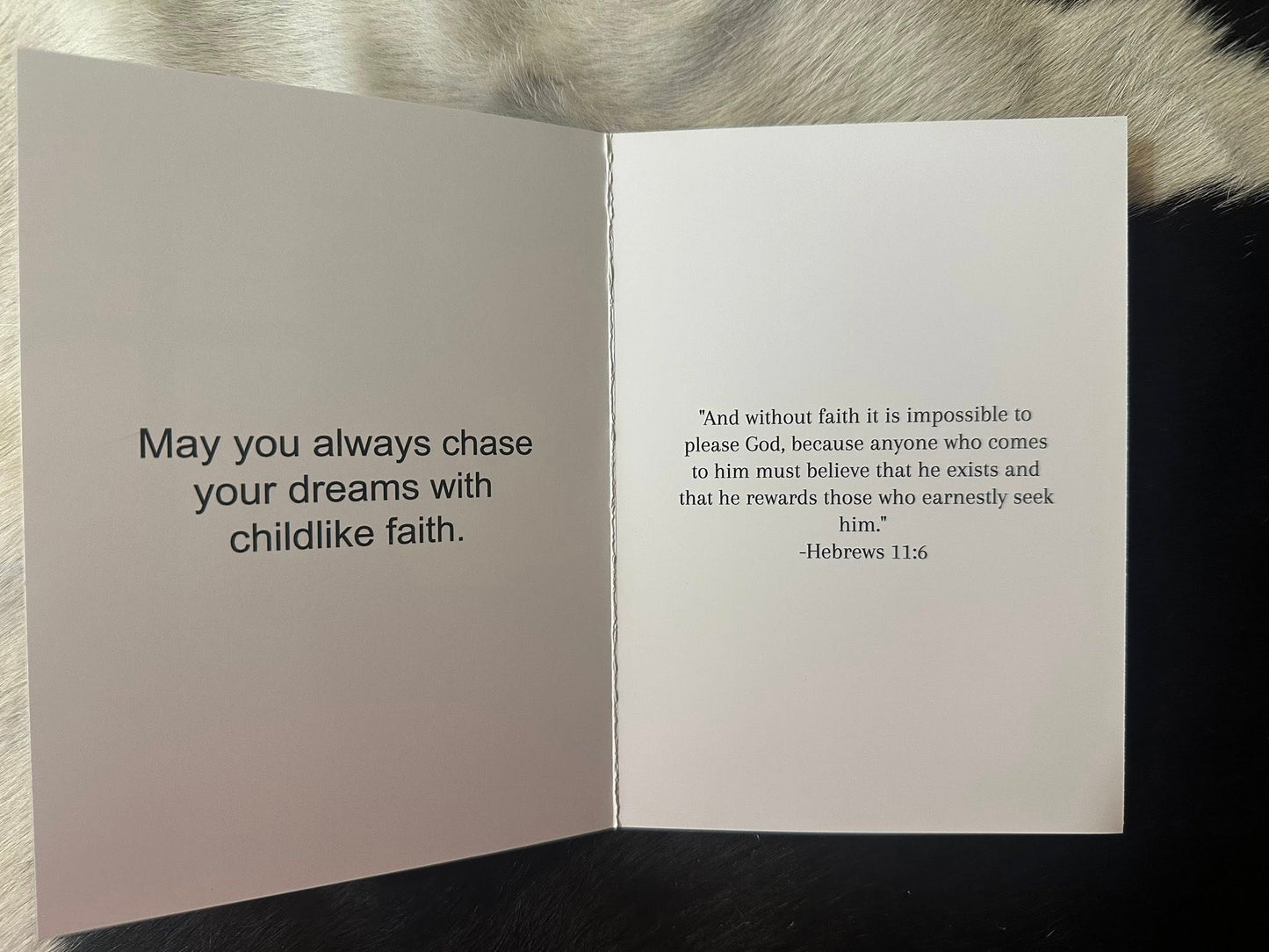 Faith Greeting card with Wisdom