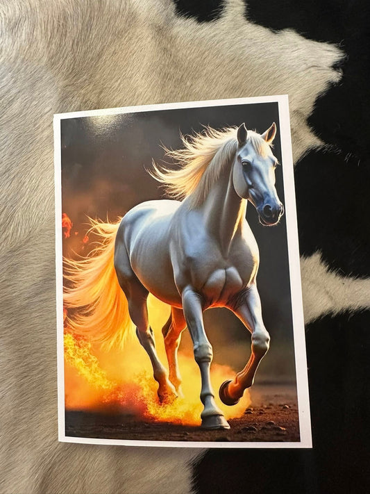 "Tried by Fire" Greeting card with Wisdom