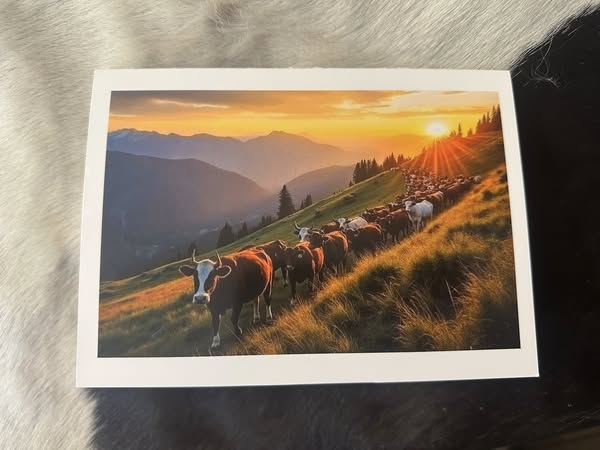 "Green Pastures" Greeting Card