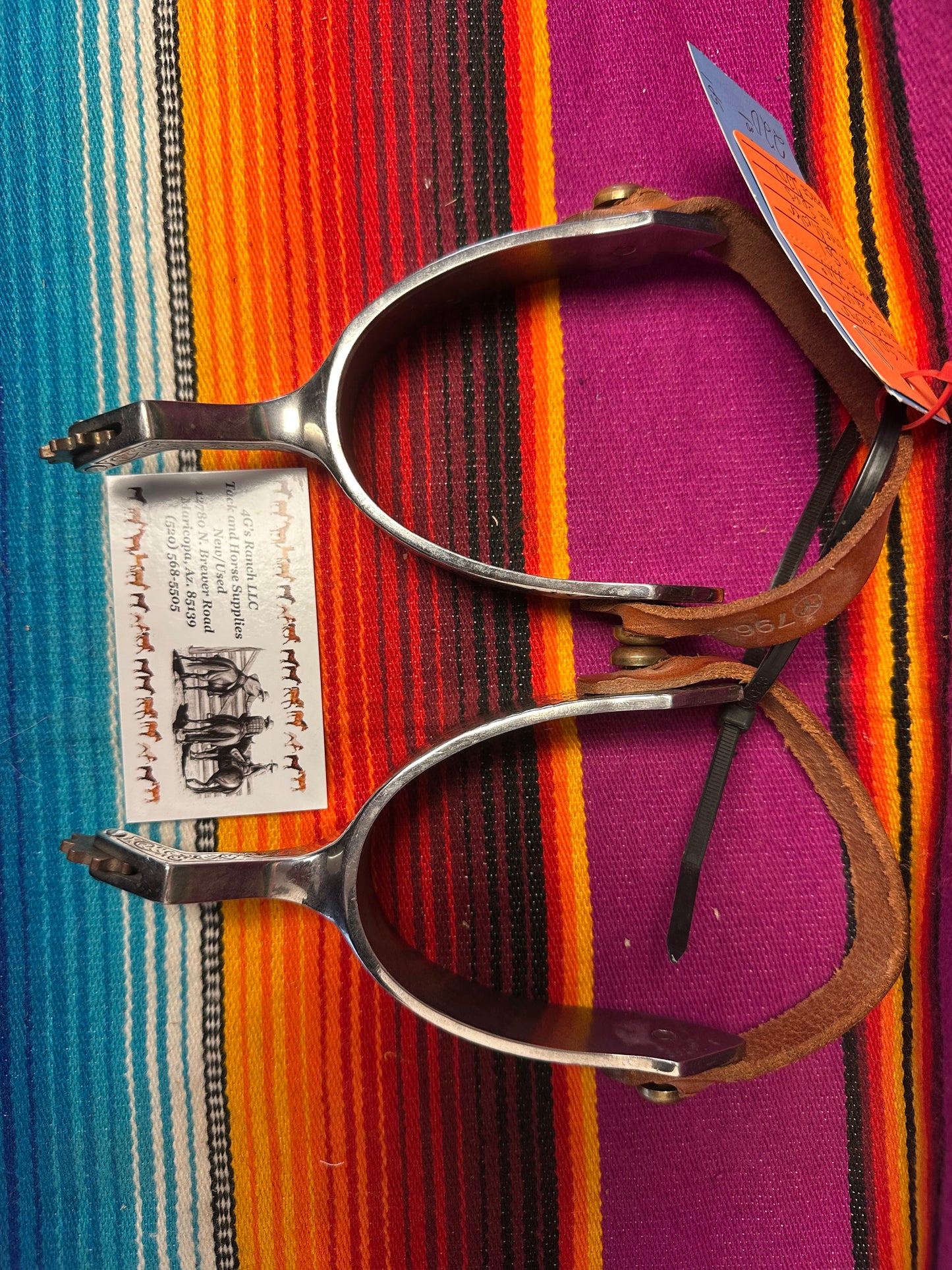Sliester engraved spurs