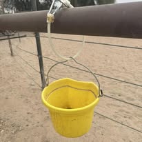Single Loop Lariat Rope Clip Bucket Hanger ( Cowboys duct tape!)