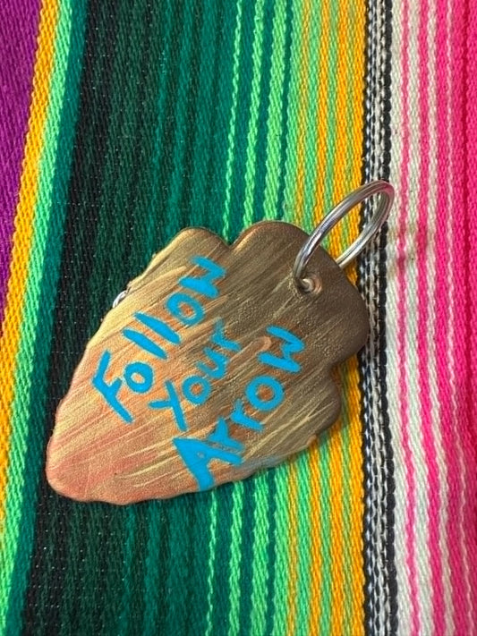 Leather Arrow Head Key chain
