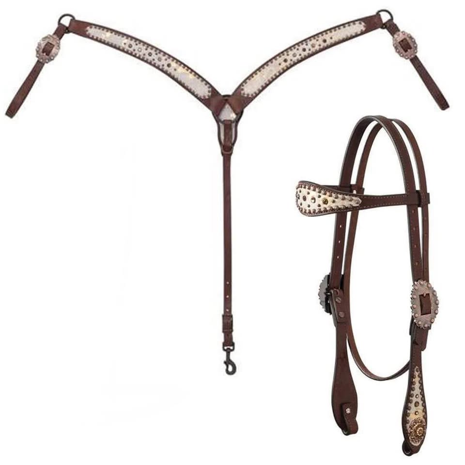 Weaver Gold Dust Headstall & Breast collar Set