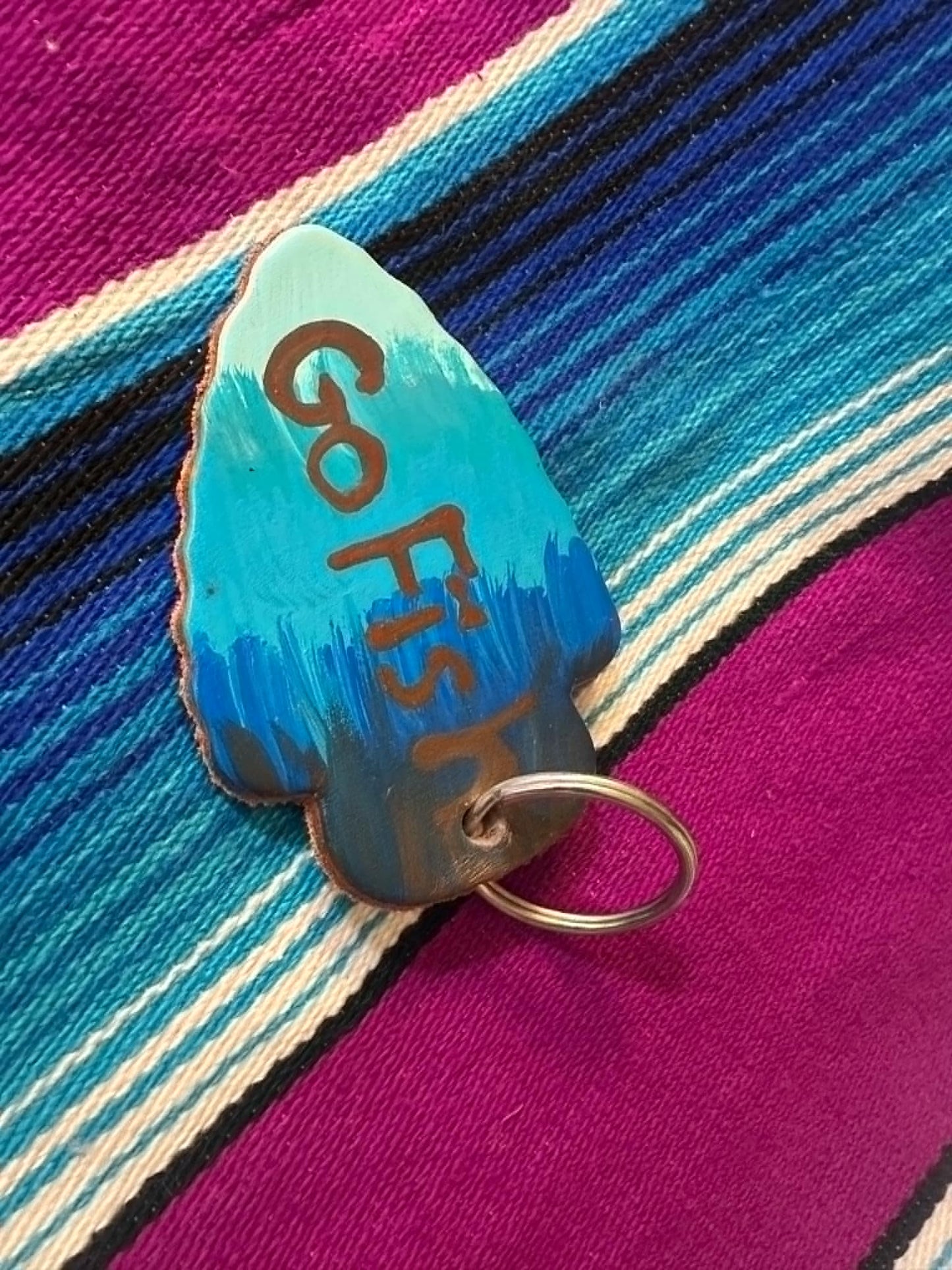 Leather Arrow Head Key chain