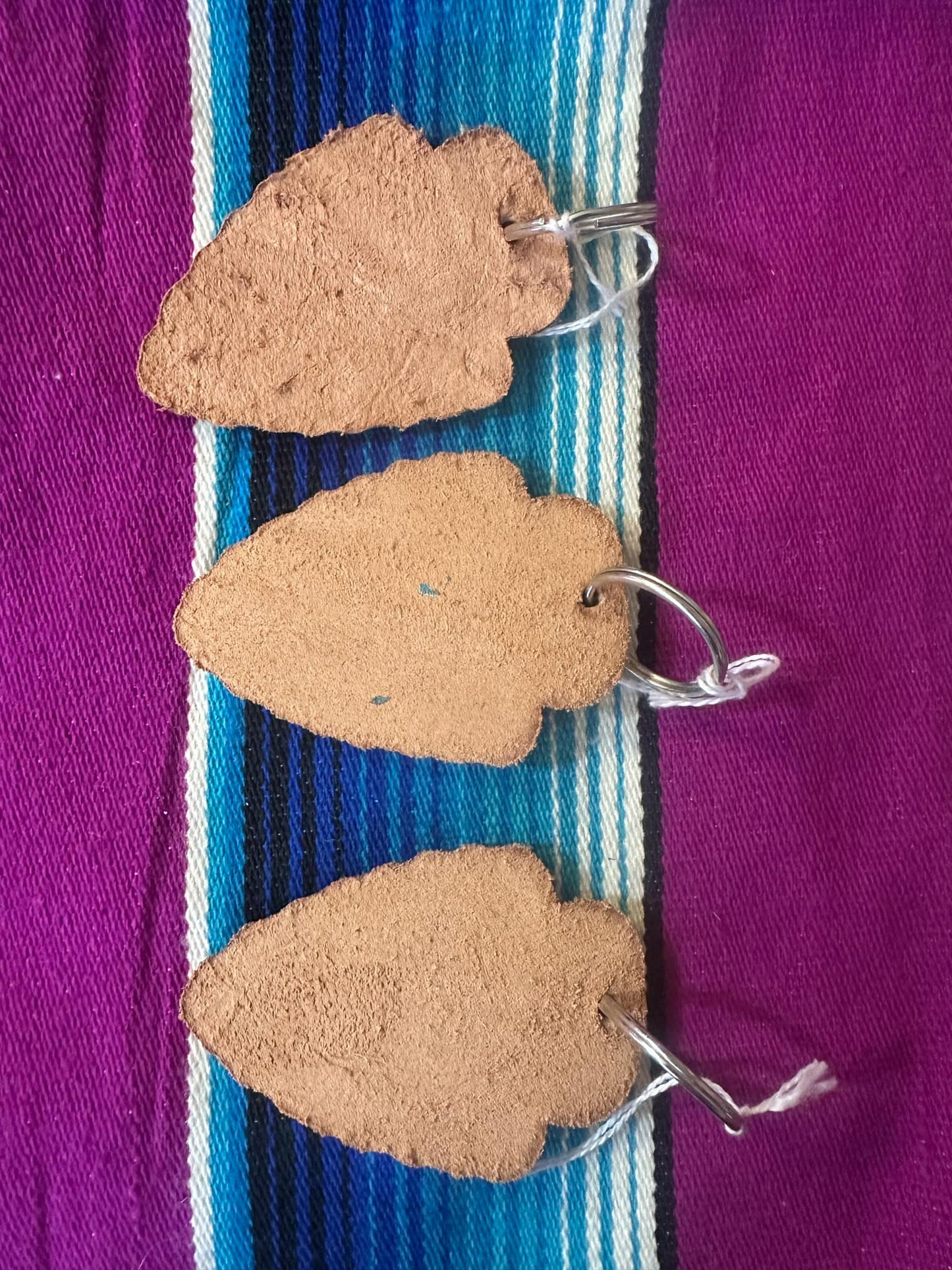 Leather Arrow Head Key chain