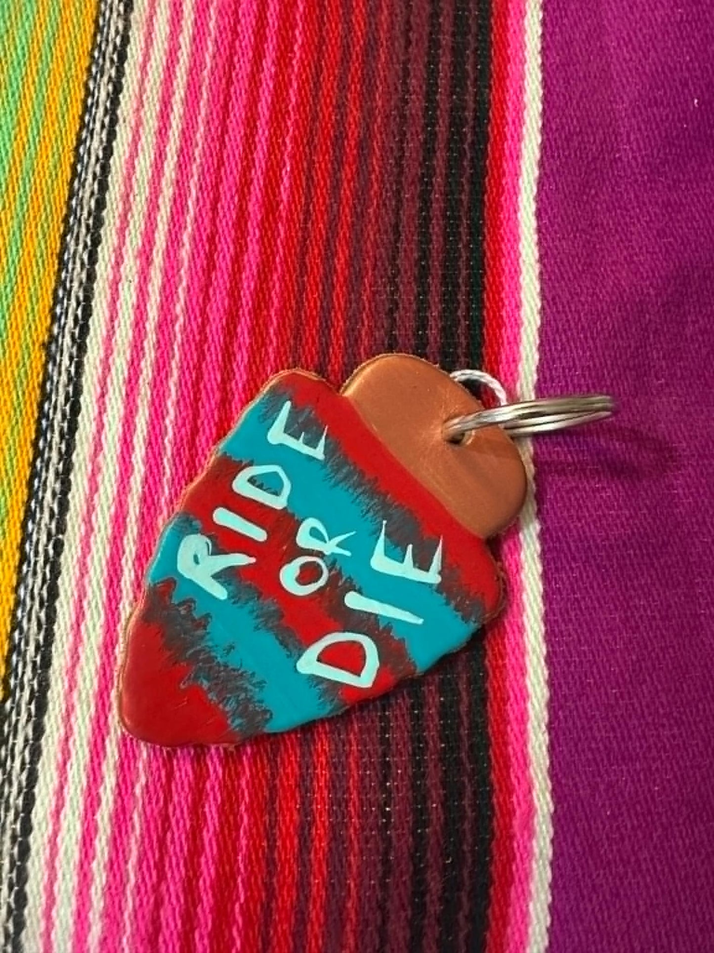 Leather Arrow Head Key chain