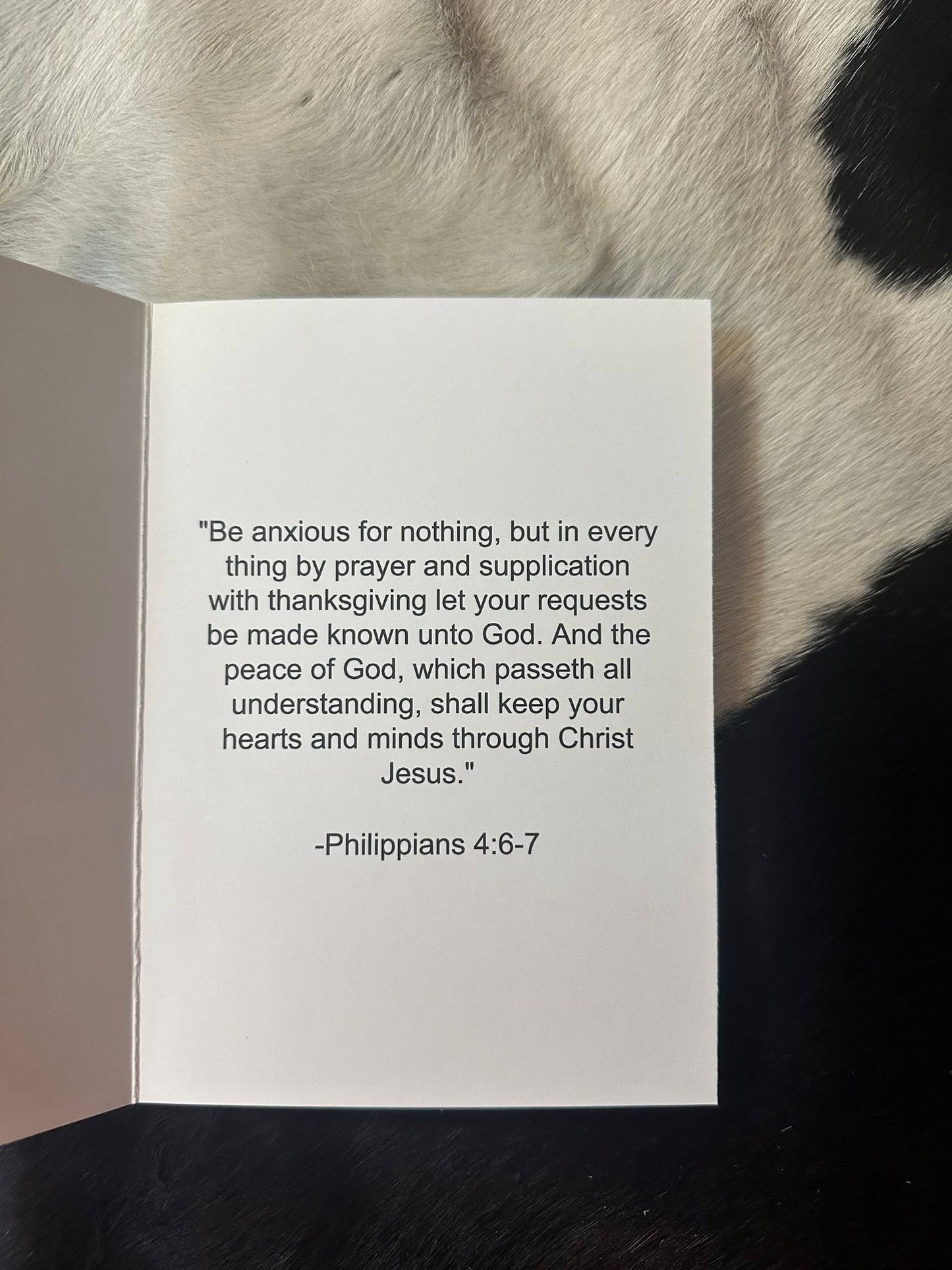 "Peace During the Storm" Greeting card with Wisdom